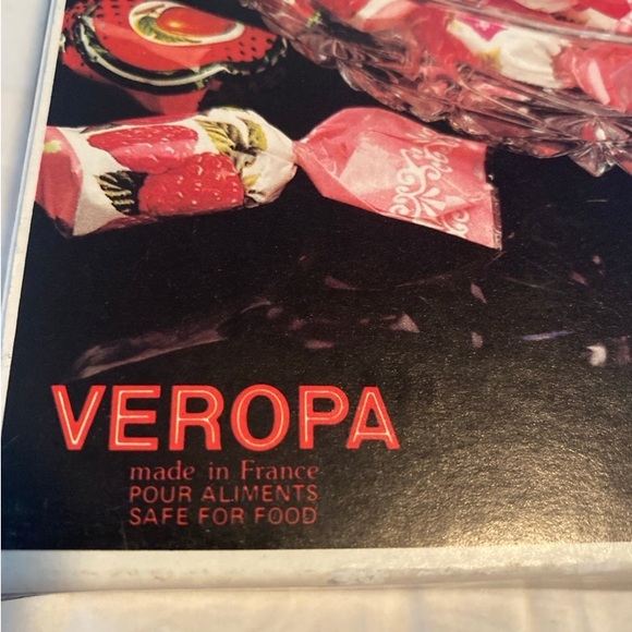 Vintage Daisy and Button Veropa French Crystal Divided Dish - Picture 7 of 7